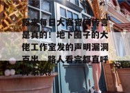 原来每日大赛官网传言是真的！地下圈子的大佬工作室发的声明漏洞百出，路人看完都直呼好家伙。